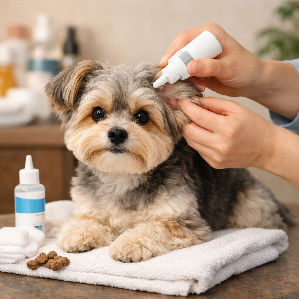 how to clean dogs ears